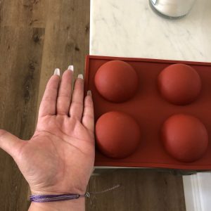 x Large 6 cavity semi sphere silicone mold - Image 4