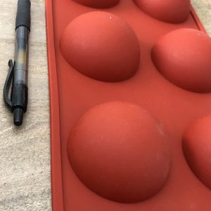 x Large 6 cavity semi sphere silicone mold - Image 3