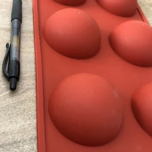 x Large 6 cavity semi sphere silicone mold - Image 3
