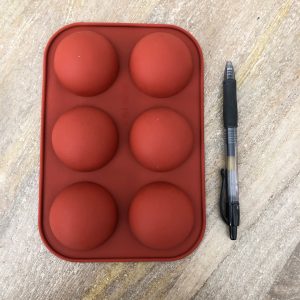 x Small 6 cavity semi sphere silicone mold - Image 2