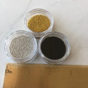 Caviar beads embelishments nail Gold Silver Black 1tsp #60-62 (Gold) - Image 3