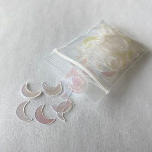 153# Clear Transparent moon glitter confetti 1tsp - Image 2