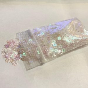 Alternative view of 33# Hollow Translucent Iridescent Star Glitter 1tsp