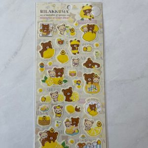 C13 Daiso Rilakkuma Lemon sticker sheet