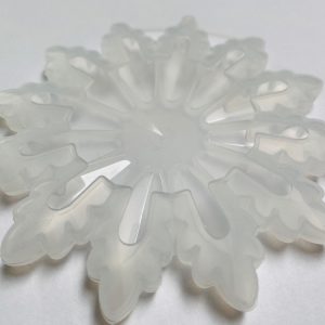 Large Snowflake Clear Silicone Mold - Image 3