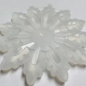 Large Snowflake Clear Silicone Mold - Image 3