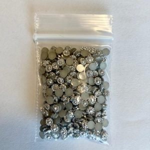 148# Silver Tiny Circle Embellishments 1tsp