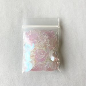 153# Clear Transparent moon glitter confetti 1tsp
