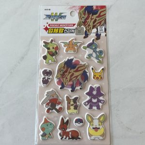 B231 Pokemon pocket monsters sticker sheet puffy