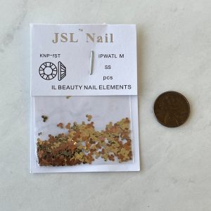 gold mouse ears nail embellishment