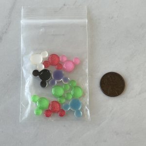 207# mouse ears Flatback Embellishments 10 pcs - Image 2