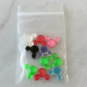 207# mouse ears Flatback Embellishments 10 pcs