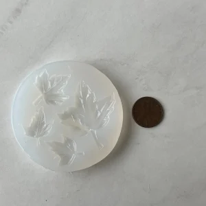 Silicone 4 cavity leaf mold
