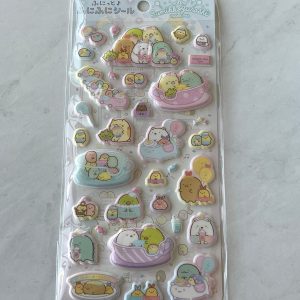 C119 New Sumikkogurashi Puffy Sticker Sheet Tapioca Park
