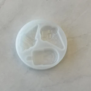 3 cavity shiny ice cream silicone mold clear