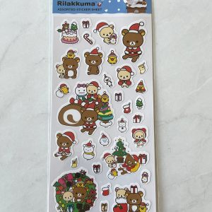 C33 Rilakkuma Christmas Daiso sticker sheet