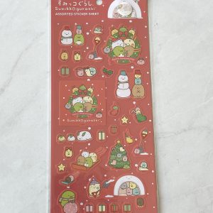 C36 Sumikkogurashi Christmas Daiso sticker sheet