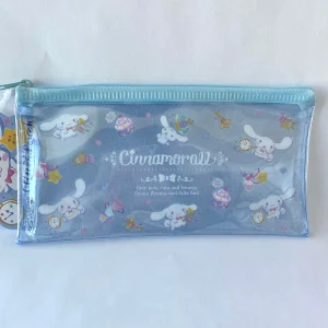 MLD Sanrio Cinnamoroll Plastic Glitter Pouch from Daiso