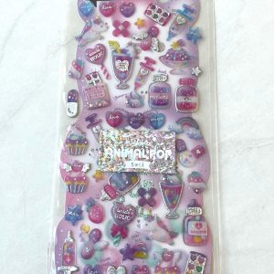 B196 Purple Sweets Holic Holographic Sticker Sheet