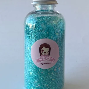 Chunky Aqua/Iridescent glitter Custom mix 30g in bottle