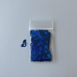 222# holo Blue mermaid confetti glitter 1tsp - Image 2