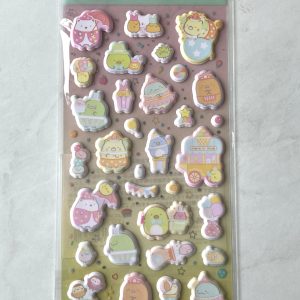 C41 New Sumikkogurashi Puffy Seal Sticker Sheet