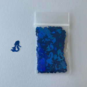 222# holo Blue mermaid confetti glitter 1tsp