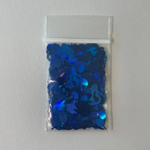 222# holo Blue mermaid confetti glitter 1tsp - Image 4