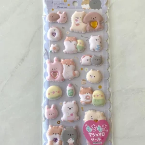 C95 2022 Marshmallow Seal Puffy sticker sheet with gem embellishments (Left) - Image 2