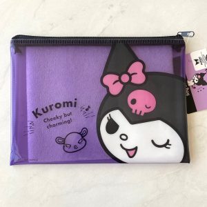 MLD Sanrio Kuromi Plastic Zipper Pouch from Daiso
