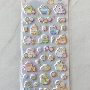 B138/C92 2022 Sumikkogurashi Puffy Sticker Sheet Minna de Kotorikko (Right - Blue C92) - Image 3