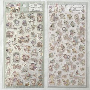 B130-B131 2022 Sentimental Circus Sticker Sheet Daisy Floral (Left - Green B131)