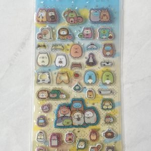 C45 2022 New Sumikko Gurashi sticker sheet clear jelly glitter