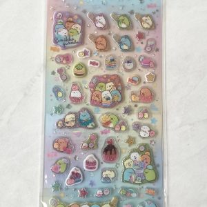 C50 2022 New Sumikko Gurashi sticker sheet clear jelly glitter