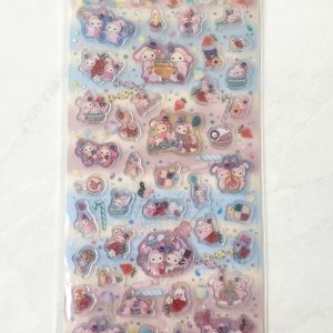 C48 2022 New Sentimental circus sticker sheet clear jelly glitter