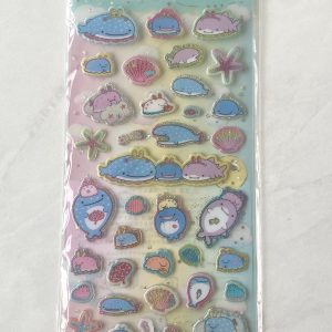 C43 2022 New Jinbesan sticker sheet clear jelly glitter