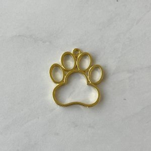 Alternative view of Open bezel paw pendant