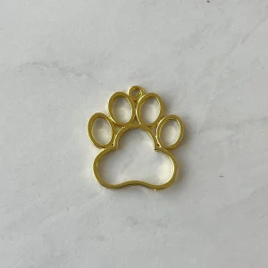 Alternative view of Open bezel paw pendant