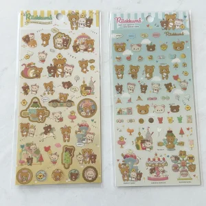 B23-B24 2022 Yumyum Sweets Rilakkuma Sticker Sheet