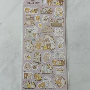 B141-B142 2022 Always with Rilakkuma Sticker Sheet - Image 2