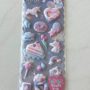 B238-B239 2022 Marshmallow Seal Puffy sticker sheet with gem embellishments (Left - B238) - Image 3