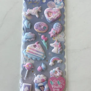 B238-B239 2022 Marshmallow Seal Puffy sticker sheet with gem embellishments (Right - B239) - Image 3