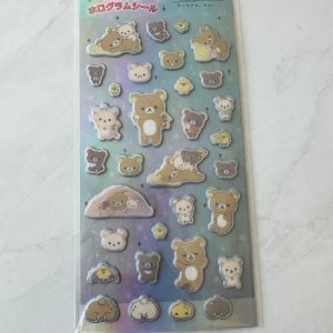 B245-B247 2022 Sticker Sheet Holographic Puffy (Right - Blue B245) - Image 2