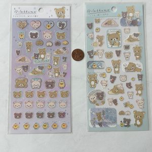 B118/B341 2022 Rilakkuma Sticker Sheet (Left - Purple B341)