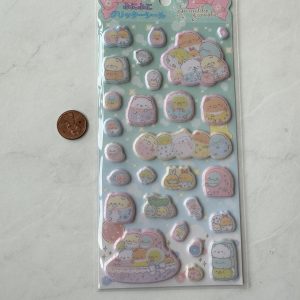 B186-B187 2022 Sticker Sheet Glitter Puffy (Right - Blue B187) - Image 2