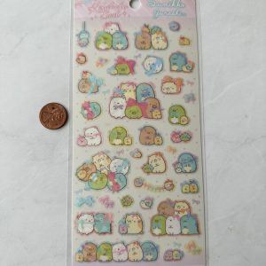 B192-B194 2022 Sumikko Sticker Sheet Kiraholo Seal (Left - Pink B194) - Image 2