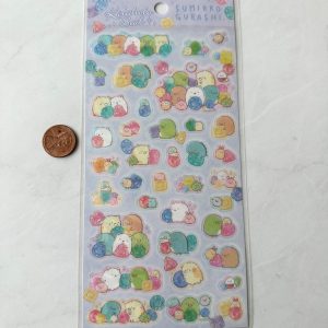 B192-B194 2022 Sumikko Sticker Sheet Kiraholo Seal (Left - Pink B194) - Image 4