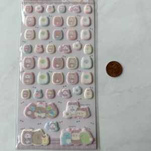 B188-B189 New Sumikkogurashi Puffy Sticker Sheet Ouchi de Kuma Cafe (Left - Bow B188) - Image 4