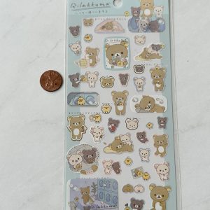 B118/B341 2022 Rilakkuma Sticker Sheet (Left - Purple B341) - Image 3