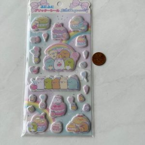 B186-B187 2022 Sticker Sheet Glitter Puffy (Right - Blue B187) - Image 3